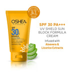 Oshea Herbals Uv Shield Sun Block Cream SPF 30 PA ++ All Type Skin 60g