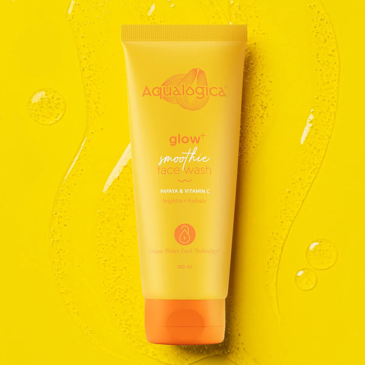 Aqualogica Glow+ Smoothie Face Wash with Papaya & Vitamin C for Glowing Skin 100ml