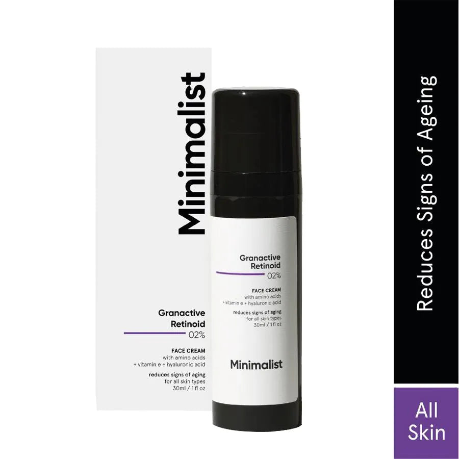 Minimalist Granactive Retinoid 2% Face Cream Reduces Signs Of Aging 30ml