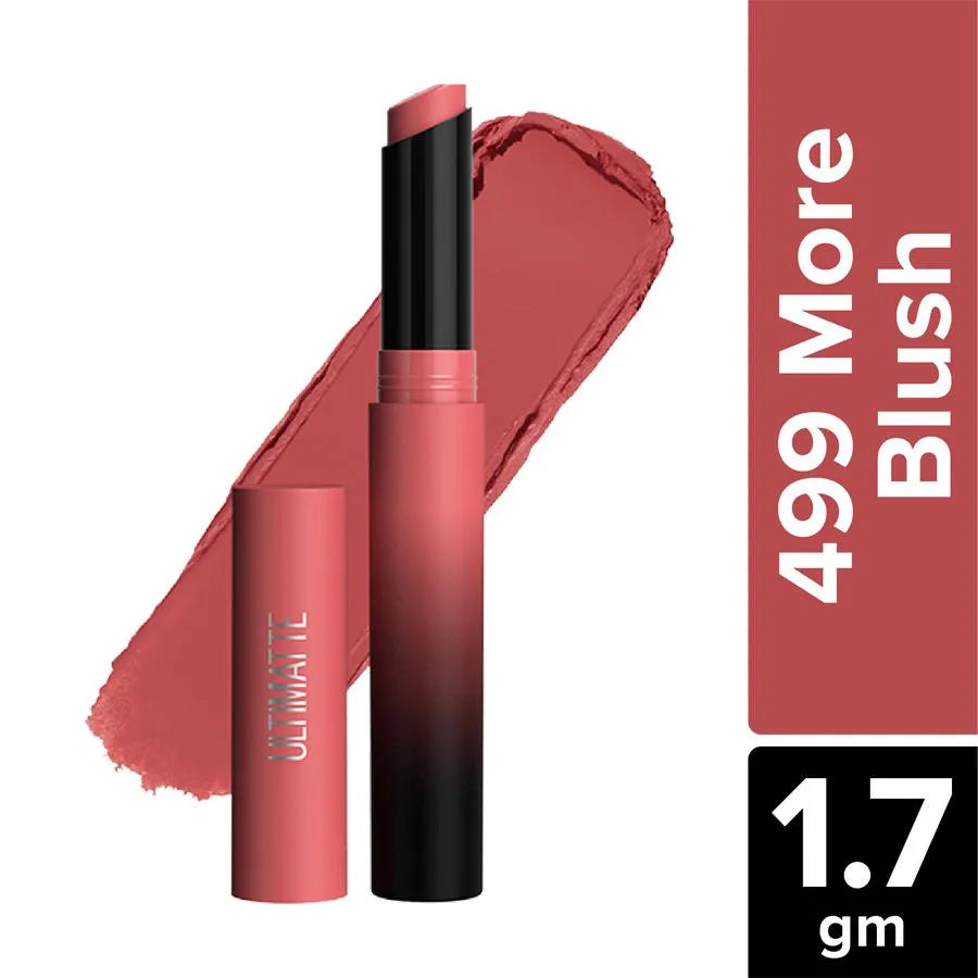 Maybelline New York Colour Sensational Ultimatte Lipstick Highly Pigmented Lightweight Formula 499 More Blush 1.7gm