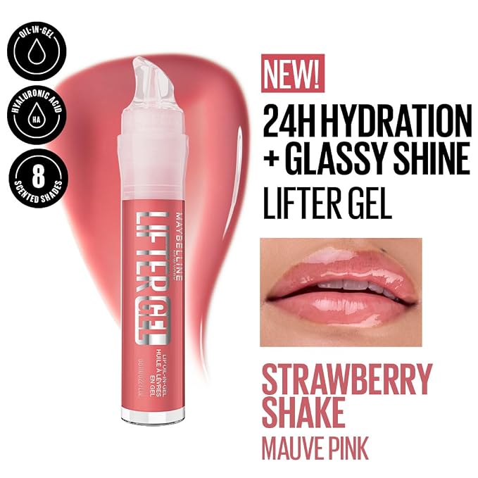 Maybelline New York Lifter Gel Lip Oil In Gel, Sugar Spritz, 6.6ml