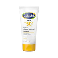 Cetaphil Sun SPF 50 Sunscreen Light Gel 50 ml – Very High Protection SPF 50+ Broad Spectrum UVA/UVB - Lightweight, Non-Sticky Gel - - Water resistant - Fast Absorbing Daily Face Sunscreen for Sensitive Skin - For All Skin Types