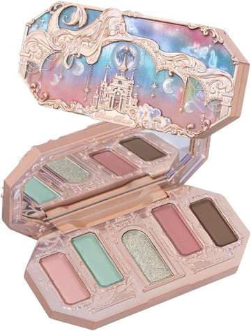 Flower Knows Moonlight Mermaid Five-Color Jewelry Eyeshadow Palette 6.3g (03 Ocean Siren)