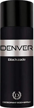Denver Deodorant Body Spray Black Code for Men 150ml