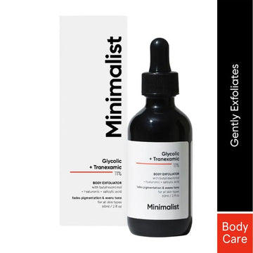 Minimalist Glycolic & Tranexamic Acid 11% Body Exfoliator Fades Pigmentation & Even Tone 60ml