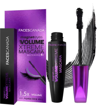 Faces Canada Magneteyes Volume Xtreme Mascara Lengthens Lashes Waterproof 1.5X Volume 8ml