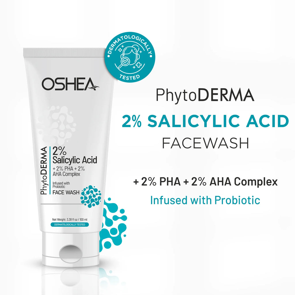 Oshea Herbals Salicylic Acid Face Wash for Oily & Acne prone skin with Probiotic 100ml
