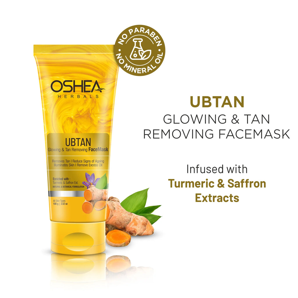 Oshea Herbals Ubtan Glowing & Tan Removing Face Mask 100g