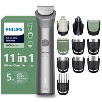 Philips India's No.1 Men's Trimmer* | Effortless styling | BeardSense Technology | All-in-One Grooming 11 in 1 Trimmer Kit- Face, Head, Body | IPX7 Waterproof MG5932