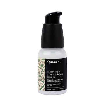 QUENCH Mesmerice Intense Repair Korean Serum Made In Korea Intensely Nourishes & Heals Damaged Skin Korean Face Serum with Rice Water & Aloe Vera (30ml)