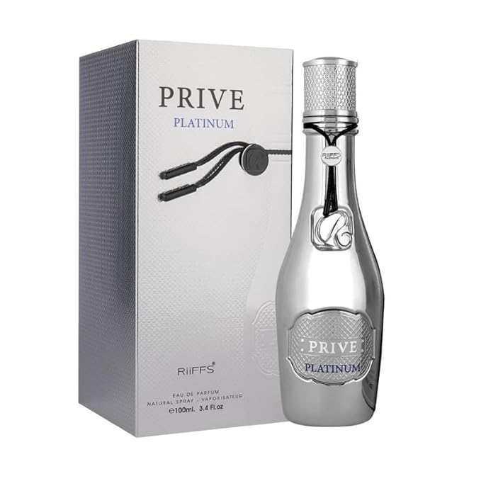 RiiFFS Prive Platinum Perfume For Men & Women | Long-Lasting Eau De Parfum | Luxurious Unisex Fragrance, 100ml