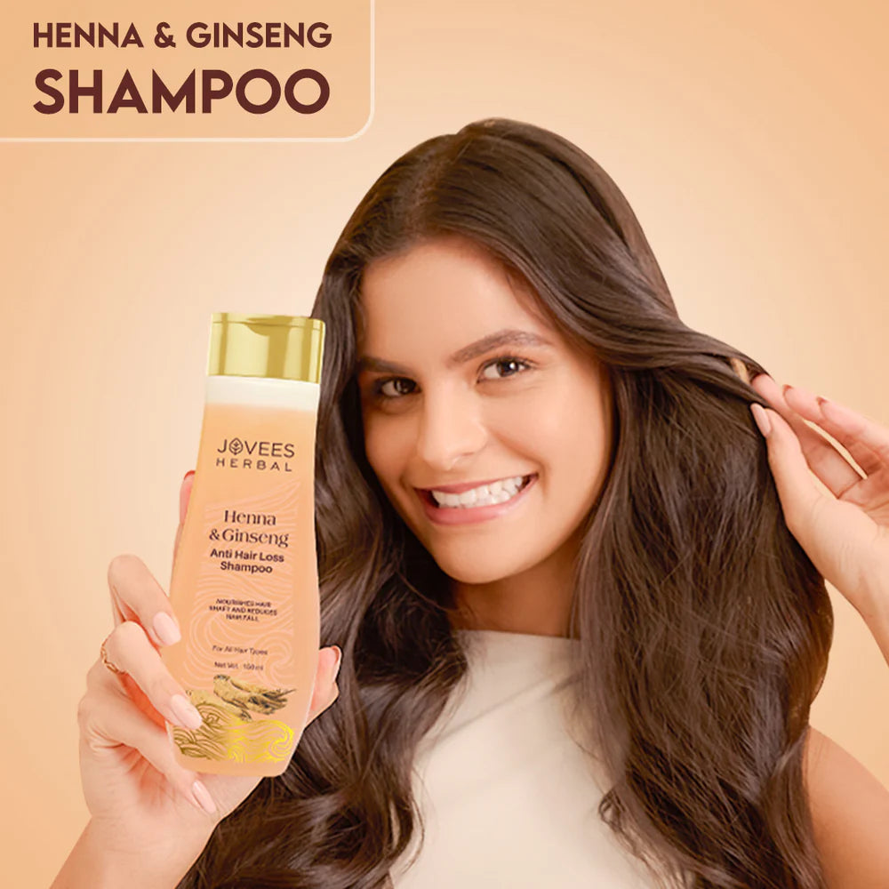 Jovees Henna & Ginseng Anti Hair Loss Shampoo | Promotes Hair Growth 300ml