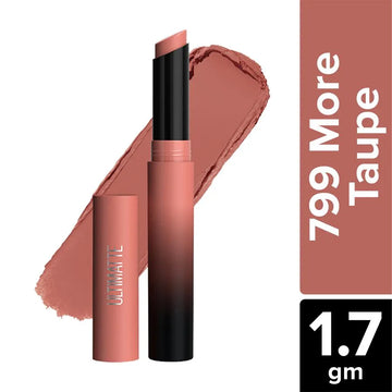 Maybelline New York Colour Sensational Ultimatte Lipstick Highly Pigmented Lightweight Formula 799 More Taupe 1.7gm