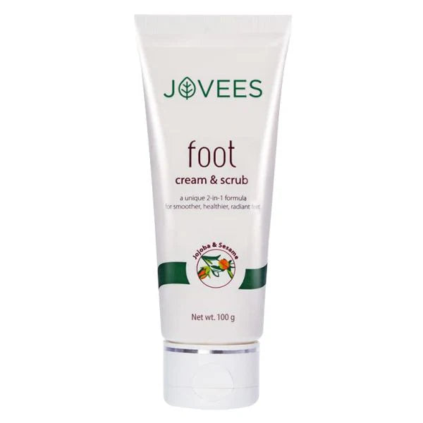 Jovees Foot Care Cream & scrub | 2-in-1 Formula | Hydrates & Heals