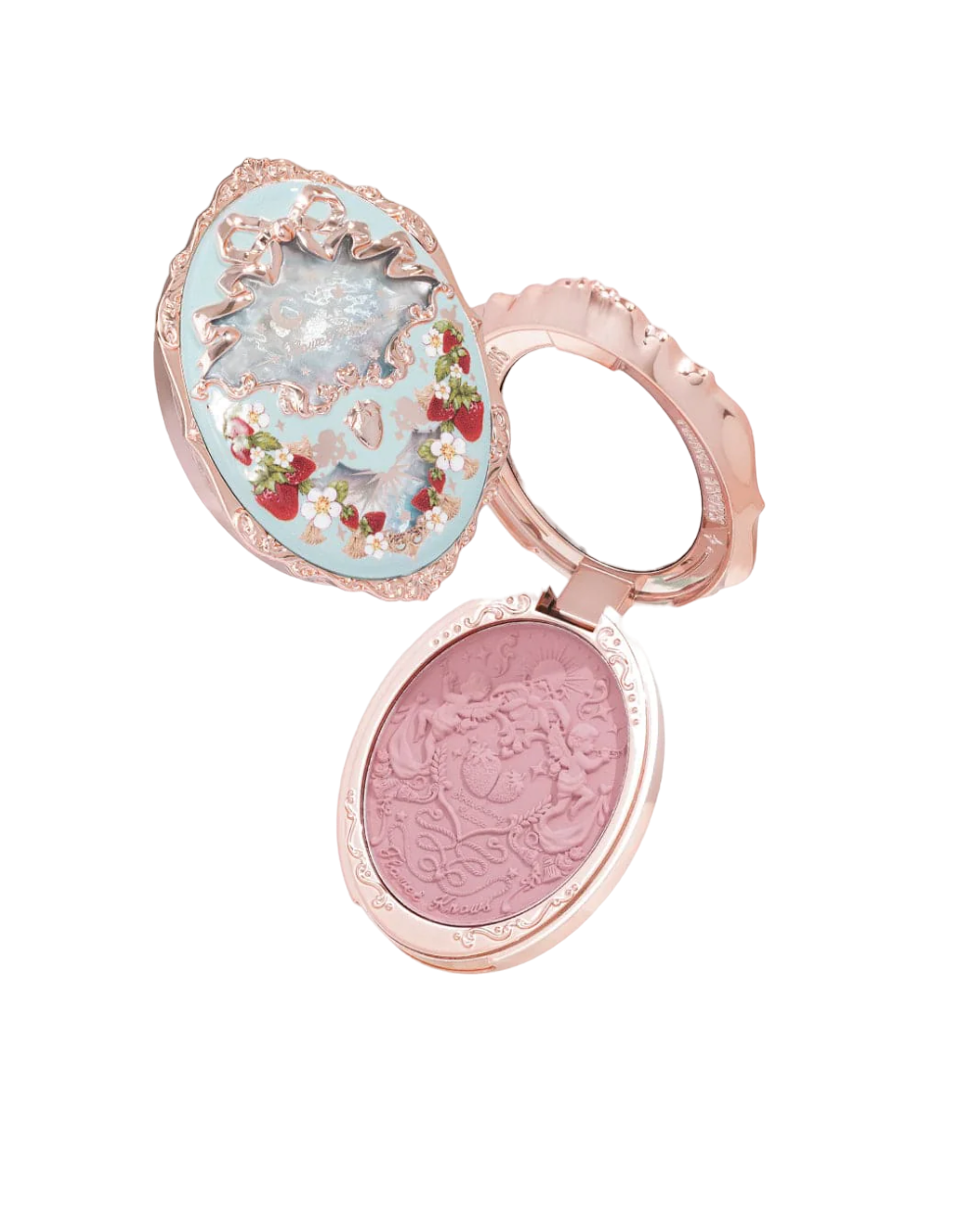 Flower Knows Strawberry Rococo Series Embossed Blush 02 Pure Rhyme