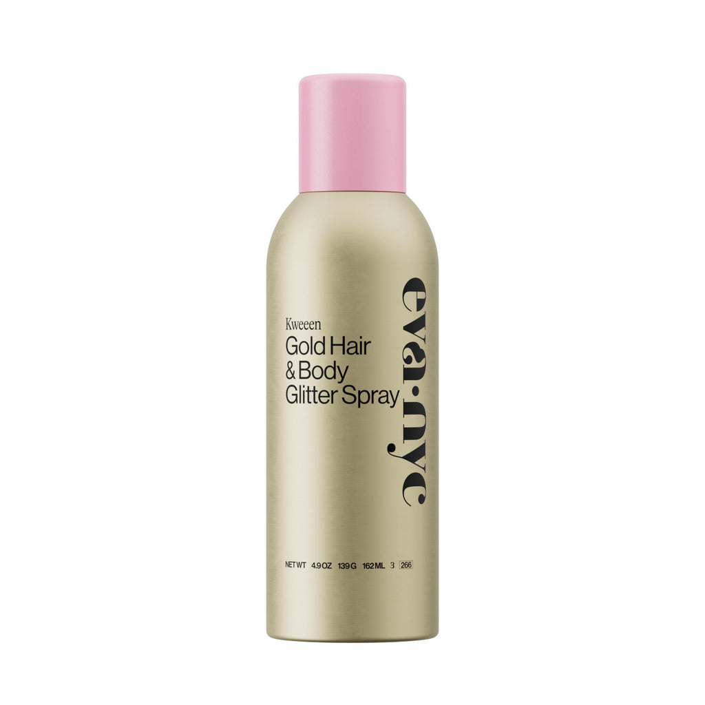 Eva NYC Kweeen Gold Hair and Body Glitter Spray - Ultra Shimmery Gold Glitter Formula