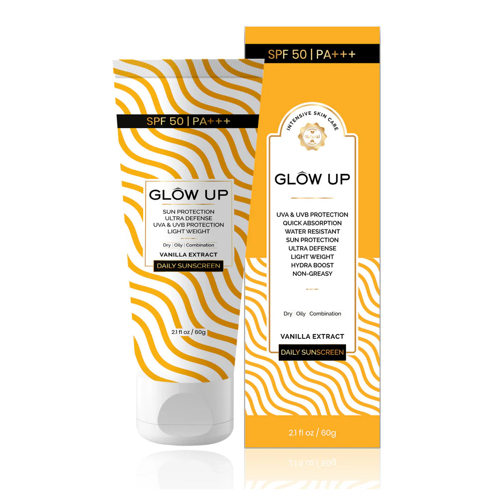 Glow Up VANILLA SUNSCREEN WITH SPF 50 & PA+++ 60g