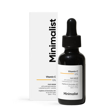 Minimalist Vitamin C 10% Face Serum Brightens & illuminates Skin 30ml