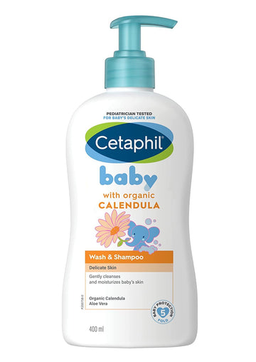 Cetaphil Baby With Organic Calendula Wash & Shampoo 400ml