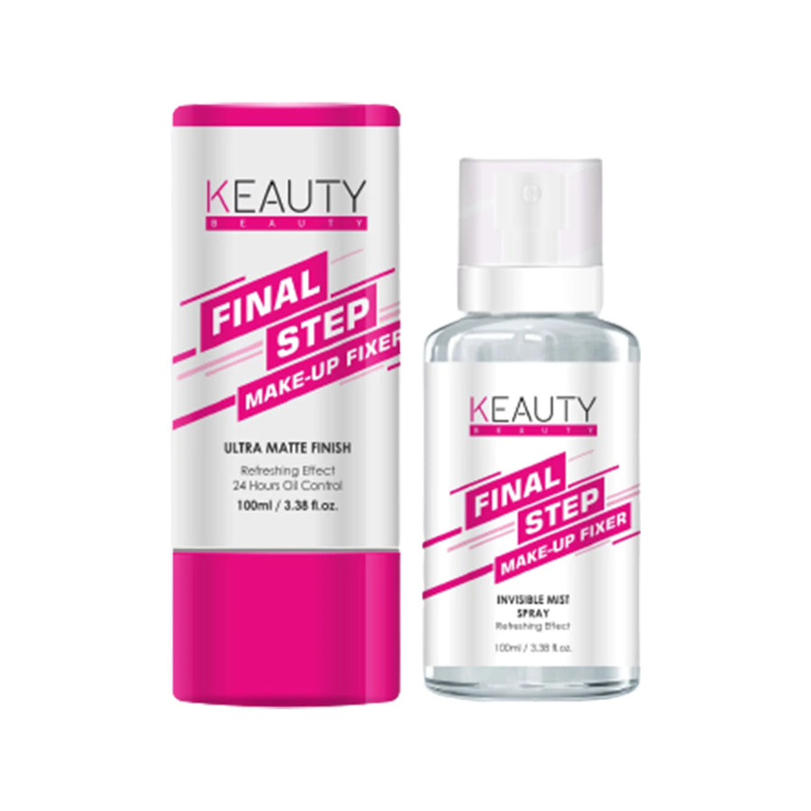 KEAUTY BEAUTY FINAL STEP MAKEUP FIXER ULTRA MATTE FINISH REFRESHING EFFECT 24 HOURS OIL CONTROL 100ML