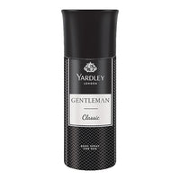 Yardley London Gentleman Classic Body Spray for Men| Fresh Woody Fougère Notes | Masculine Fragrance | Body Deodorant for Men | 150ml