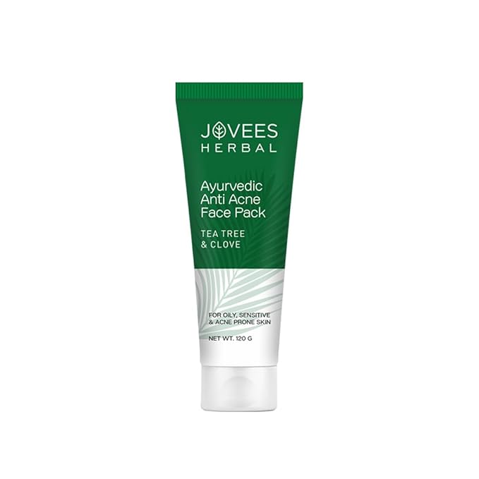 Jovees Herbal  Ayurvedic Anti-Acne Face Pack Tea Tree & Clove 120g