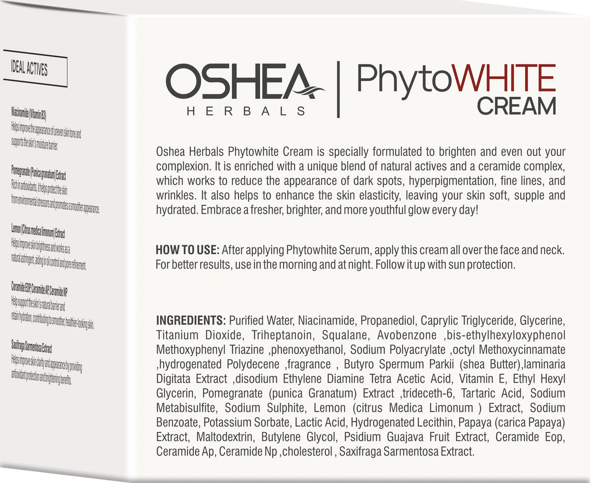 Oshea Herbals PhytoWHITE Brightening & Lightening Whitening Boost Cream with Spf 25 PA+ 50g