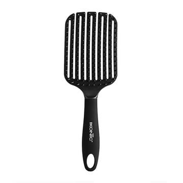 Ikonic Professional Flexi Paddle Hair Brush Black