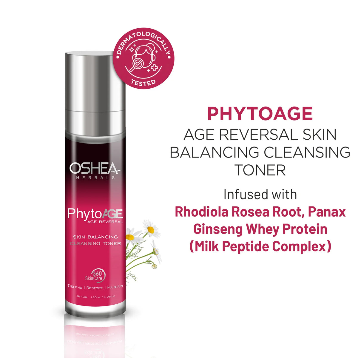 Oshea Herbals Phytoage Age Reversal Skin Balancing Cleansing Toner 120ml