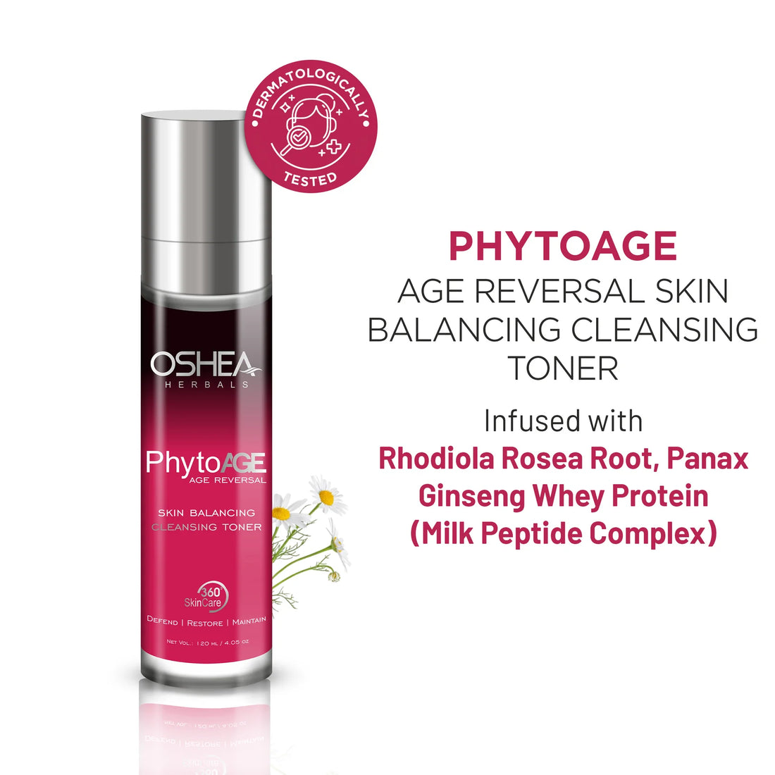 Oshea Herbals Phytoage Age Reversal Skin Balancing Cleansing Toner 120ml