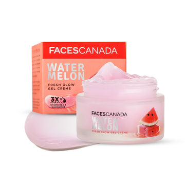 Faces Canada Watermelon Fresh Glow Gel Creme 3X Power Vitamin B5.C & Niacinamide 50gm