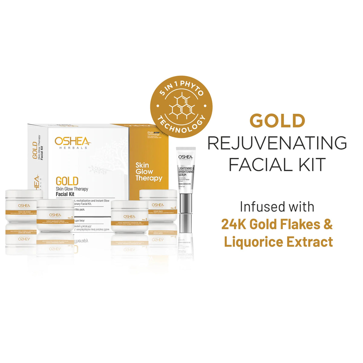 Oshea Herbals Gold Rejuvenating Facial Kit 209g