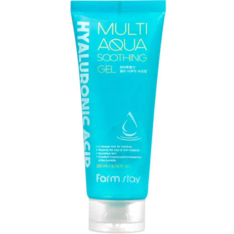 FARMSTAY Hyaluronic Acid Multi Aqua Facial Soothing Gel 200ml