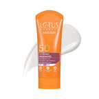 Lotus Herbal Safe Sun Uv Screen Matte Gel Spf 50 Normal To Oily Skin 100g