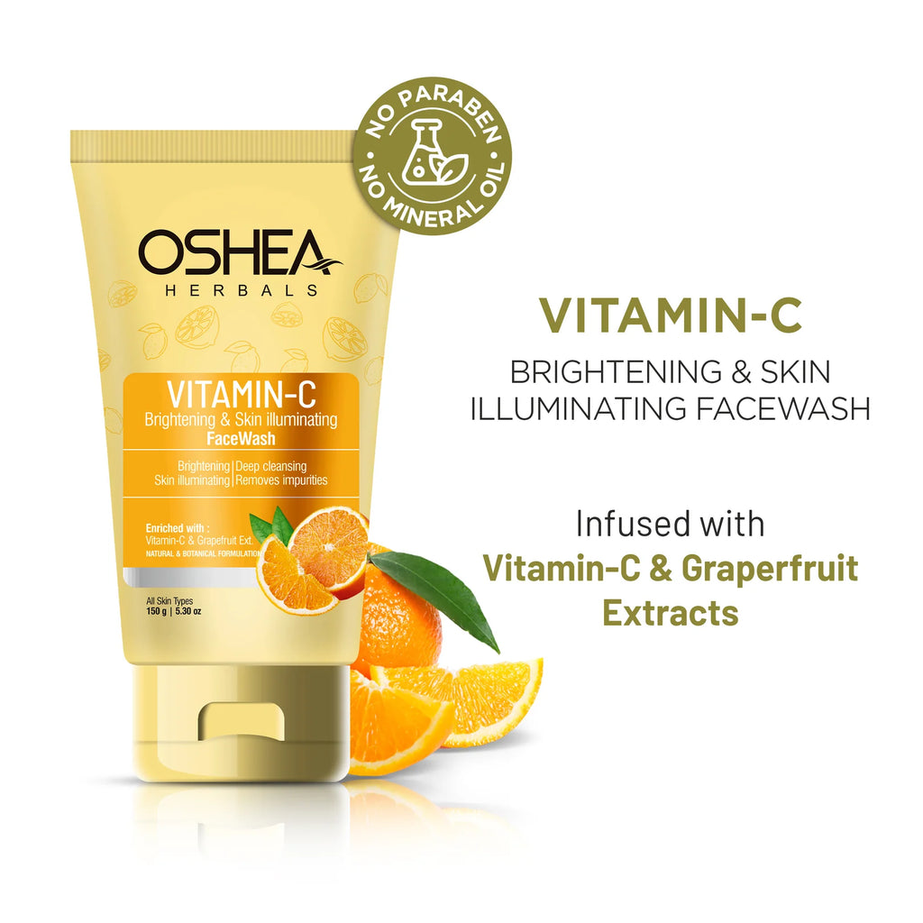 Oshea Herbals Vitamin C Brightening & Skin Illuminating Facewash 150g