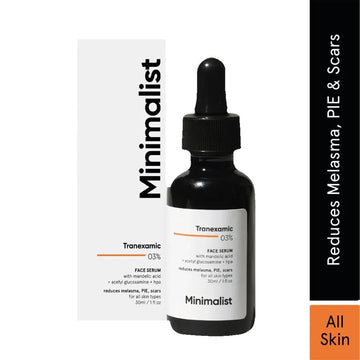 Minimalist Tranexamic Acid 03% Face Serum Reduces Meiasma PIE Scars 30ml