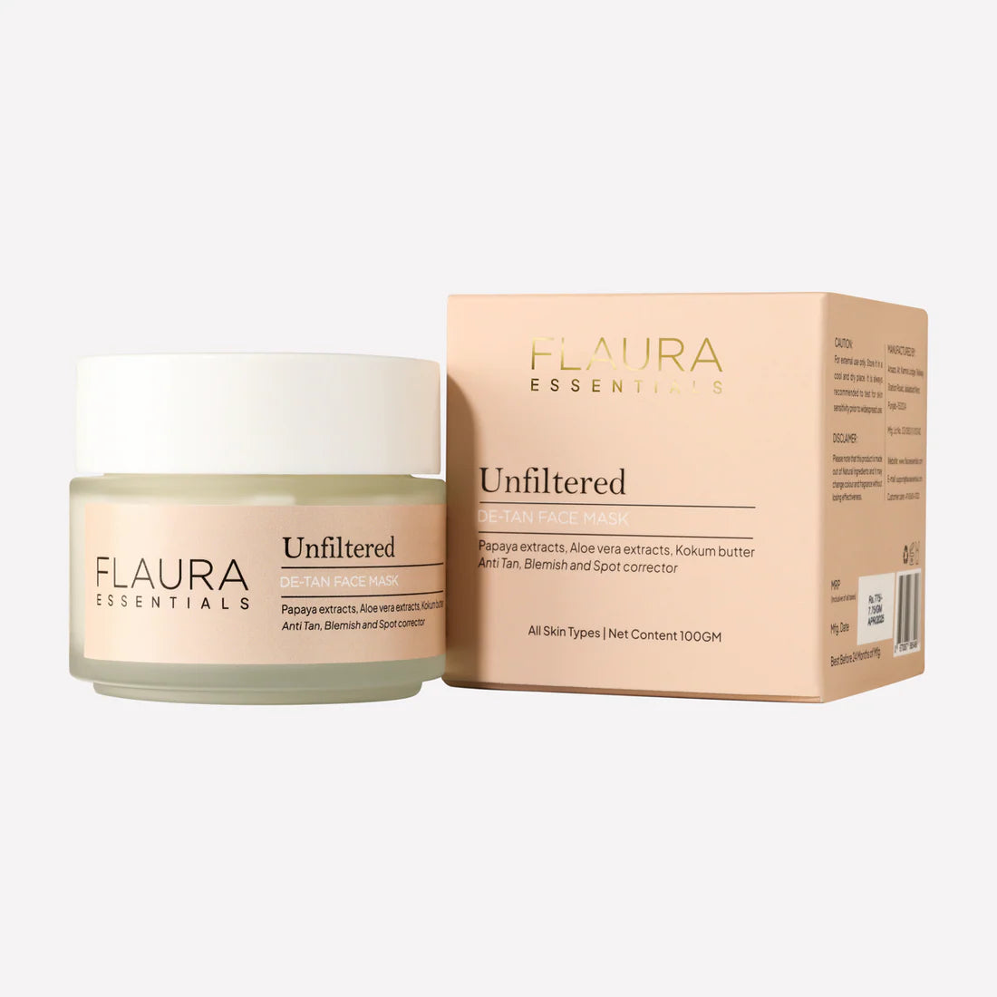 FLAURA ESSENTIALS Unfiltered – De-Tan Face Mask