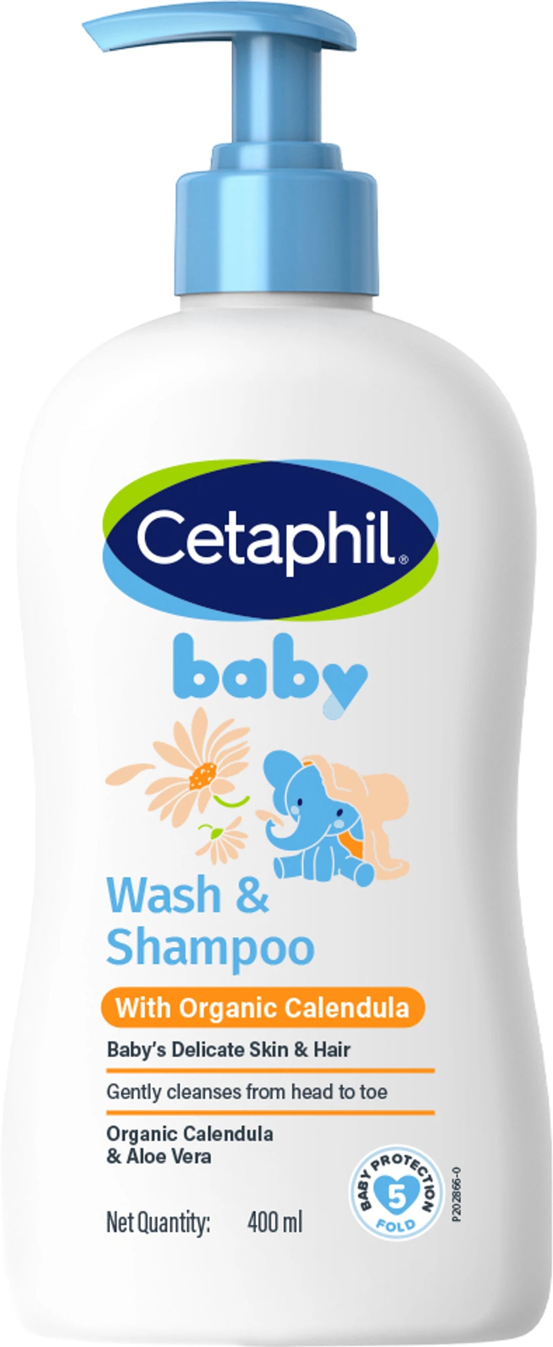 Cetaphil Baby Wash & Shampoo with Organic Calendula (400 ml)