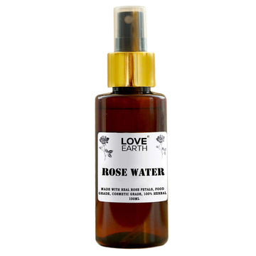 Love Earth Rose Water Face Mist Made With Real Rose Petals 100ml