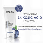 Oshea Herbals PhytoDerma 1% Kojic Acid Face Wash for Brightening and Dark Spot Reduction 100ml