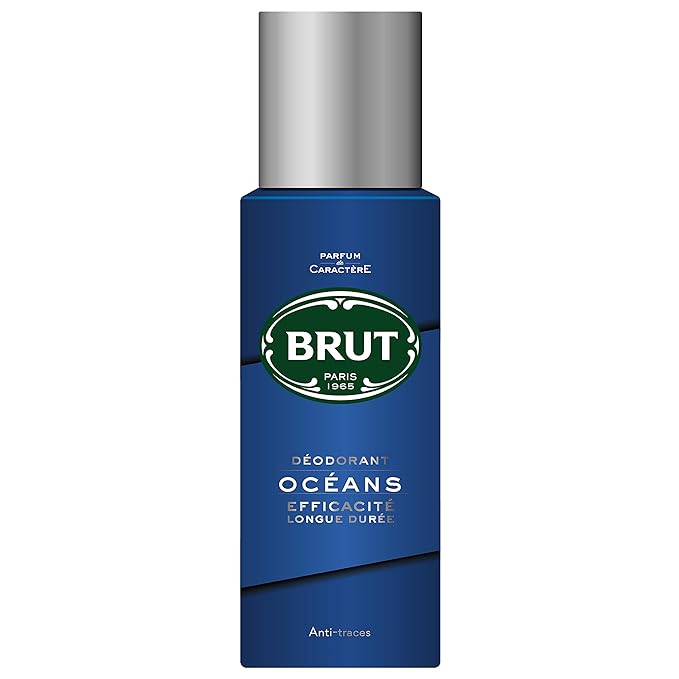 Brut Deodorant Oceans Efficacite Longue Duree For Men, 200ml