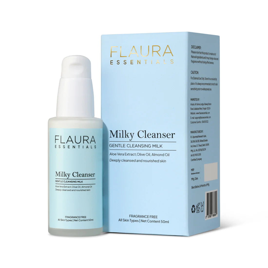 FLAURA ESSENTIALS Milky Cleanser – Gentle Cleansing Milk 50ml
