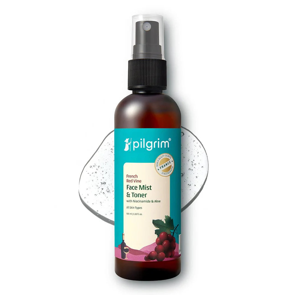 pilgrim Red Vine Face Mist & Toner with Niacinamide (Vit. B3) & Aloe 100ml