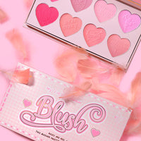 Plouise My First Crush Blush Roses Are Red Violets Are Blue Eye Blusher Palette 8*4gm