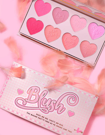 Plouise My First Crush Blush Roses Are Red Violets Are Blue Eye Blusher Palette 8*4gm