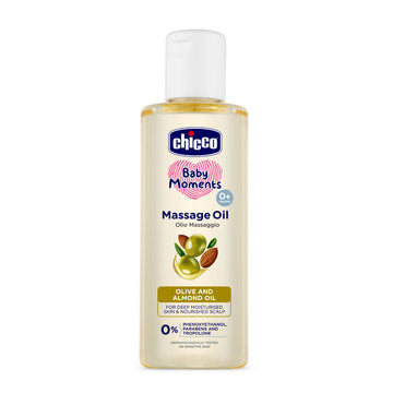 Chicco Baby Moments Massage Oil Olive And Almond Oil 0% 200ml