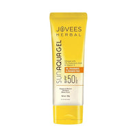 Jovees Herbal Sun Aqua Gel Sunscreen SPF 50 PA+++ | Lightweight| 1% Hyaluronic Acid | Non-Greasy, No White Cast | Perfect for Oily & Combination Skin | Sunscreen For Men/Women 100g