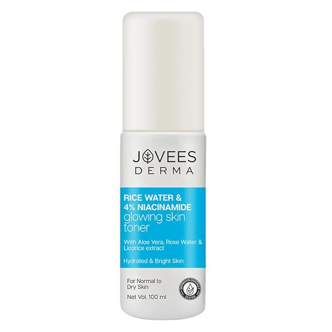 JOVEES Derma Rice Water & 4% Niacinamide Glowing Skin Toner (100ml)