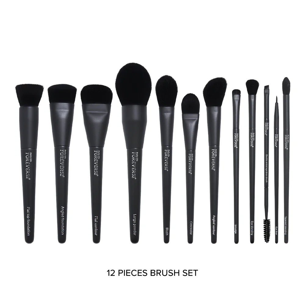 Forever52 Academic 12 Pcs Brush Set With 1 Sponge