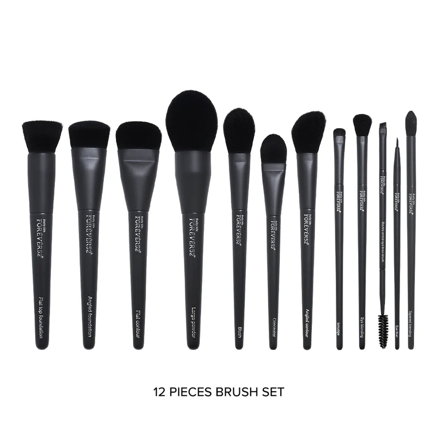 Forever52 Academic 12 Pcs Brush Set With 1 Sponge